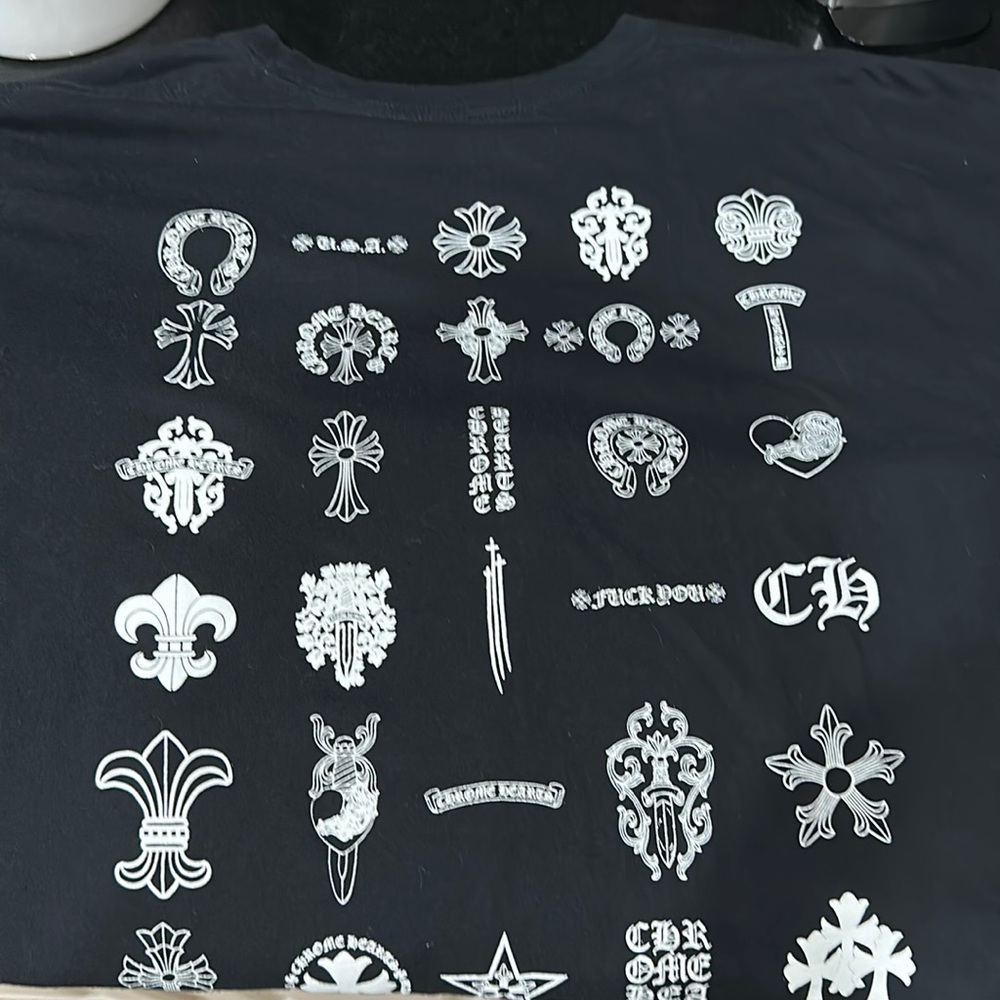 CHROME HEARTS MULTI LOGO T SHIRT